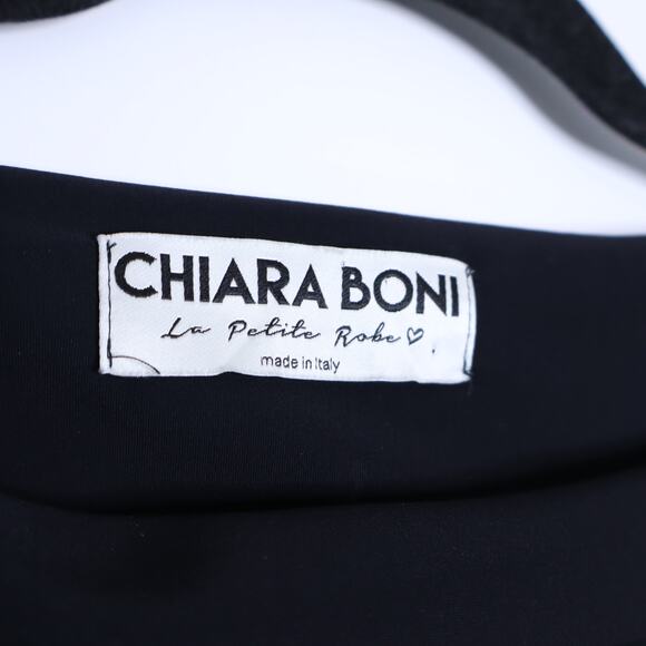 CHIARA BONI La Petite Robe Strap Dress Black Knee Length Women's 44/US 8 - Picture 7 of 8